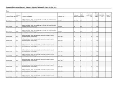 Att 4 - Research Achievement Report Prototype