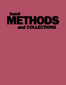 band  METHODS and COLLECTIONS  BAND METHODS & COLLECTIONS