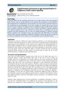 Demography / Actuarial science / Health / Medical statistics / Population / Mortality rate / Epidemiology of cancer / Age adjustment / Incidence / Epidemiology / Statistics / Medicine