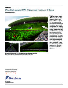 Hok mexico  Omnilife Stadium 100% Wastewater Treatment & Reuse Guadalajara, Mexico  W