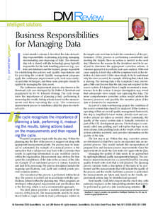 by jonathangeiger  intelligent solutions Business Responsibilities for Managing Data