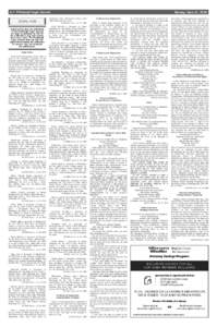 4 • Pittsburgh Legal Journal LEGAL ADS Legal notices that are published in the Pittsburgh Legal Journal are done so pursuant to Title 45 Pa. Code 101 et seq. and various