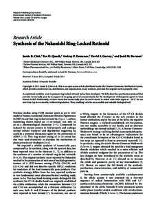 Hindawi Publishing Corporation International Journal of Medicinal Chemistry Volume 2011, Article ID[removed], 8 pages doi:[removed][removed]Research Article