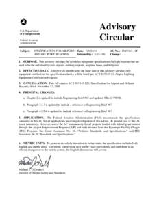 AC[removed]12F, Specification for Airport and Heliport Beacons, 24 September 2010