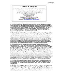 Richard Cherwitz / Education / Rhetoric / Communication / Rhetoric Society of America / Communication studies / International Communication Association / Diane Davis / Dilip P. Gaonkar / Academia / Academic organizations / Knowledge