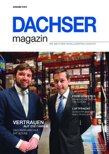 AUSGABEmagazin DIE WELT DER INTELLIGENTEN LOGISTIK