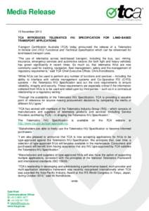 DocumentMedia Release - Telematics Group 24April13