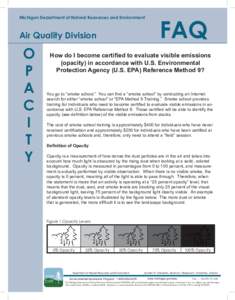 Michigan Department of Natural Resources and Environment  Air Quality Division O P