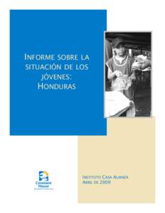 INFORME SOBRE LA SITUACIÓN DE LOS JÓVENES: HONDURAS  INSTITUTO CASA ALIANZA