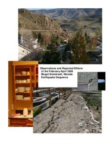 Observations and Reported Effects of the February-May 2008 Mogul, Nevada Earthquake Sequence