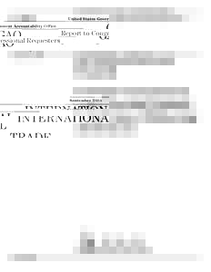 GAO[removed]International Trade: Current Government Data Provide Limited Insight into Offshoring of Services