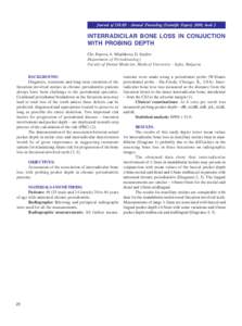 Furcation defect / Chronic periodontitis / Periodontal probe / Commonly used terms of relationship and comparison in dentistry / Periodontal disease / Gingival and periodontal pocket / Tooth / Periodontology / Epidemiology of periodontal diseases / Dentistry / Medicine / Periodontitis