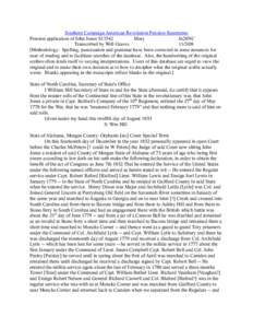 Southern Campaign American Revolution Pension Statements Pension application of John Jones S13542 Mary fn28NC Transcribed by Will Graves[removed]