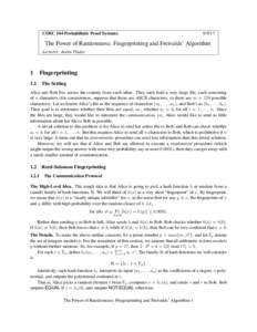Computational complexity theory / Randomized algorithms / Analysis of algorithms / With high probability / PP / IP / RP / P / Freivalds' algorithm