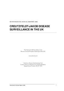 Medicine / Creutzfeldt–Jakob disease / Bovine spongiform encephalopathy / Protease-sensitive prionopathy / Prion / Mortality rate / UCL Institute of Neurology / Transmissible spongiform encephalopathies / Health / Biology