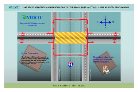 I-96 RECONSTRUCTION - NEWBURGH ROAD TO TELEGRAPH ROAD - CITY OF LIVONIA AND REDFORD TOWNSHIP  E N