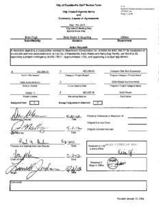 City of Fayetteville Staff Review Form  A. 9 Bid #12-39 Benchmark Construction of NWA, Inc. Page 1 of 36