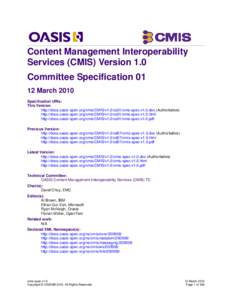 OASIS Specification Template