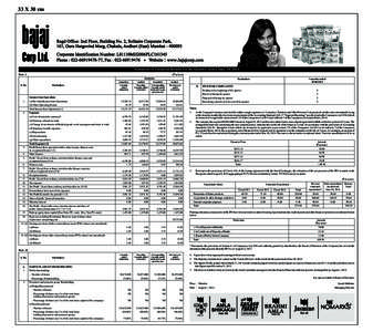 Bajaj corp limited[removed]