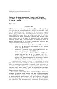 United Nations / Law of the sea / Development / MARPOL 73/78 / Water pollution / Global Environment Facility / Association of Southeast Asian Nations / United Nations Development Programme / Environmental protection / International Maritime Organization / Ocean pollution / Environment