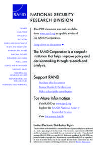 Carnegie Corporation of New York / Smith Richardson Foundation / Year of birth missing / United States / RAND Corporation / Santa Monica /  California / United States Department of Defense