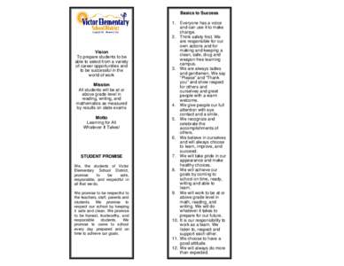 Microsoft Word - VESD Basics to Success Bookmark[removed]doc