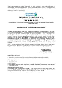 United Kingdom / Stock market / Business / Chow Chung-Kong / Standard Chartered / Company secretary / Public limited company