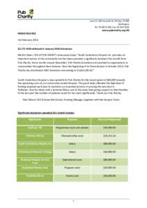 Level 2, 190 Taranaki St. PO Box[removed]Wellington Tel: [removed], Fax: [removed]www.pubcharity.org.NZ MEDIA RELEASE