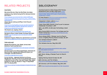 RELATED PROJECTS  BIBLIOGRAPHY Australia