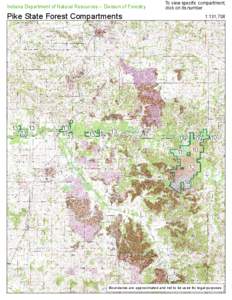 Indiana Department of Natural Resources -- Division of Forestry  Pike State Forest Compartments 13