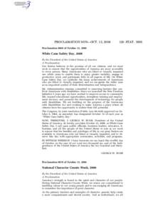 PROCLAMATION 8070—OCT. 13, [removed]STAT[removed]Proclamation 8069 of October 12, 2006