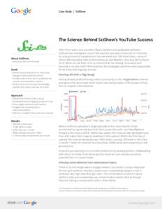 Case Study | SciShow  The Science Behind SciShow’s YouTube Success About SciShow