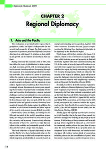 Diplomatic Bluebook[removed]CHAPTER 2 Regional Diplomacy 1. Asia and the Pacific