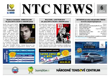 NTC NEWS[removed]BILLY IDOL - LIVE TOUR[removed]júna 2014 o[removed]h v AEGON aréne