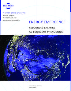 Industrial ecology / Energy economics / Energy conservation / Energy policy / Macroeconomics / Rebound effect / Climate change mitigation / Low-carbon economy / IPCC Fourth Assessment Report / Energy / Economics / Environment