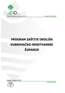 d.o.oZAGREB, Savska cesta 41/IV usluge zaštite okoliša  PROGRAM ZAŠTITE OKOLIŠA