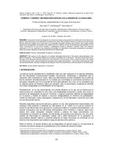 Tiempo y Espacio, año 14 Vol, PágPobreza y género: distribución espacial en la región de la Araucanía. Alan Garin C. Ana Moraga P. Sonia Salvo G. POBREZA Y GÉNERO: DISTRIBUCIÓN ESPACIAL EN LA