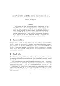 Software engineering / Computing / Computer programming / Functional languages / Procedural programming languages / Type theory / Fellows of the Royal Society / Data types / ML / Logic for Computable Functions / Luca Cardelli / Robin Milner