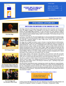 In this issue:  SCIENCE AND TECHNOLOGY OPTIONS ASSESSMENT NEWSLETTER