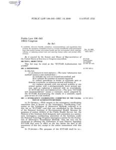 PUBLIC LAW 106–545—DEC. 19, [removed]STAT[removed]Public Law 106–545 106th Congress
