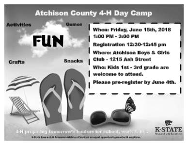 Atchison County 4-H Day Camp Games Activities  FUN
