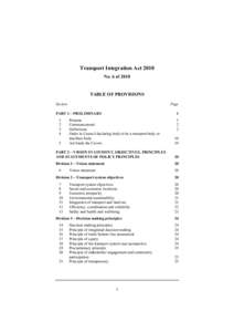 Transport Integration Act 2010