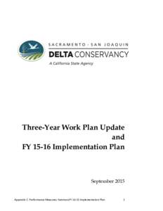 Three-Year Work Plan Update and FYImplementation Plan September 2015