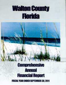 Walton County, Florida Comprehensive Annual Financial Report Table of Contents Page I.