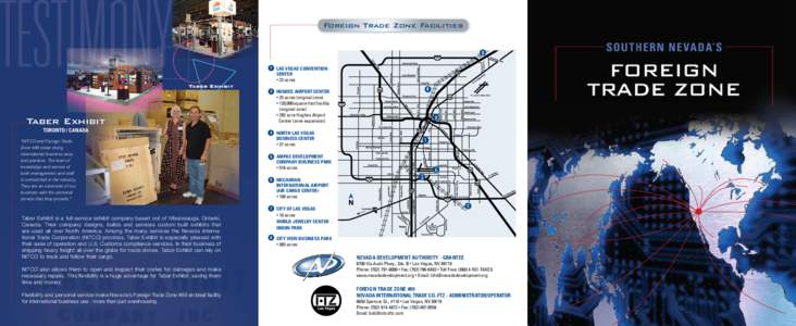 Foreign Trade Zone Facilities 8 1 Las Vegas Convention Center • 23 acres