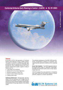 Aviation / Technology / Intelligence / Intelligence gathering disciplines / Ashdod / Elta / EL/M-2075 / Gulfstream G550 / Airborne early warning and control / Military aviation / National security / Radar