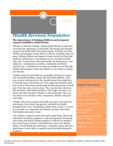 Health Services Newsletter