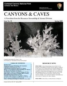 The Caverns Historic District / Cave Research Foundation / Carlsbad /  New Mexico / Lechuguilla Cave / Cave / Batcave / Bat / White nose syndrome / Mammoth Cave National Park / Carlsbad Caverns National Park / New Mexico / Physical geography