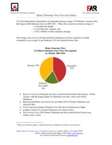 Artificial Christmas trees / Safety / Christmas decorations / Structure fire / Christmas and holiday season / Christmas tree / National Fire Protection Association / Firefighting / Christmas / Public safety