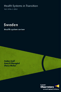 Health Systems in Transition Vol. 14 No[removed]Sweden Health system review